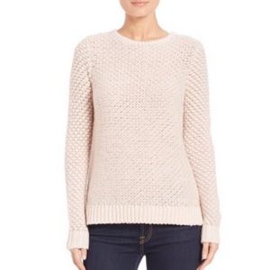 Rebecca Taylor Pink Chunky Knit Metallic Sweater S